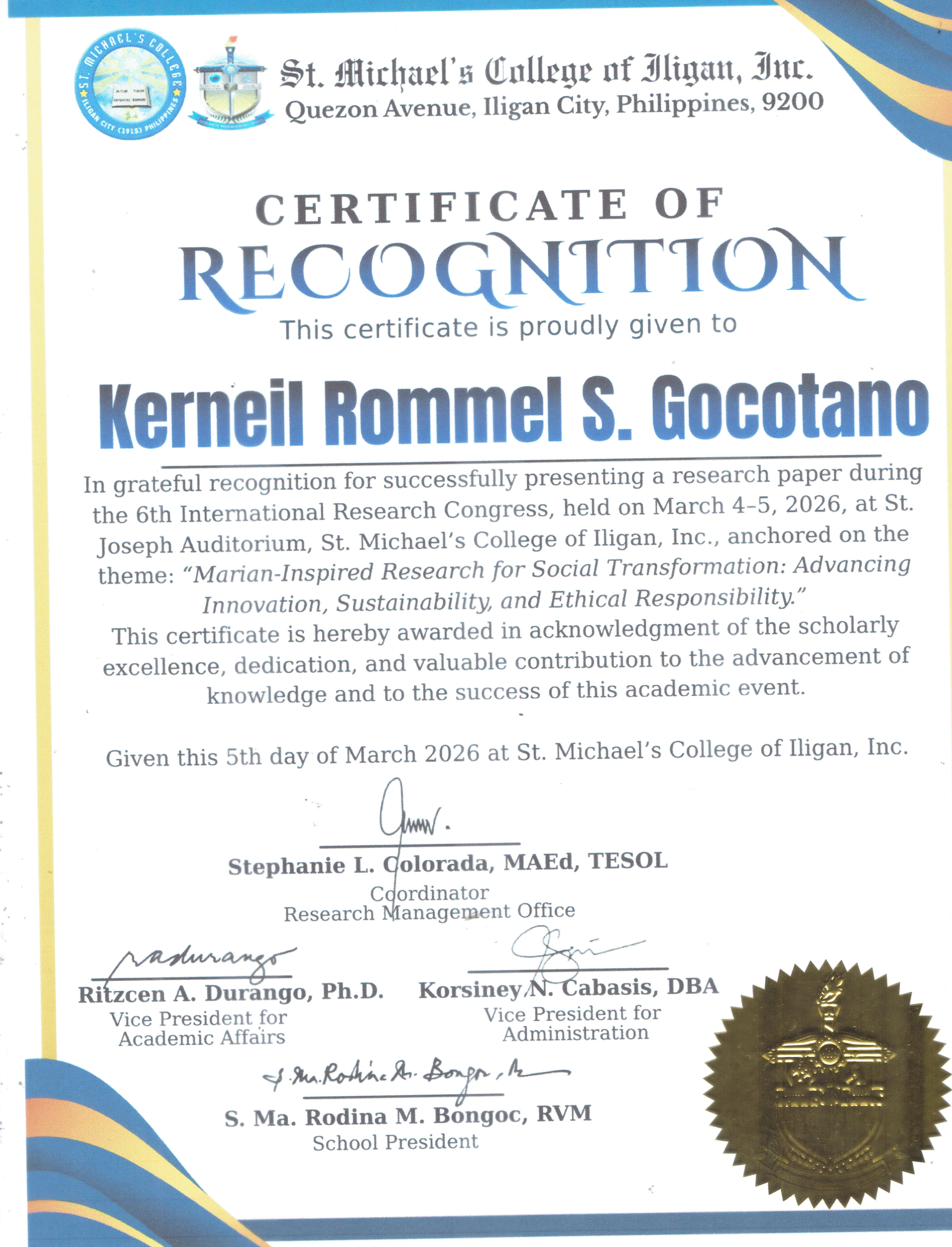 Research Paper Presenter